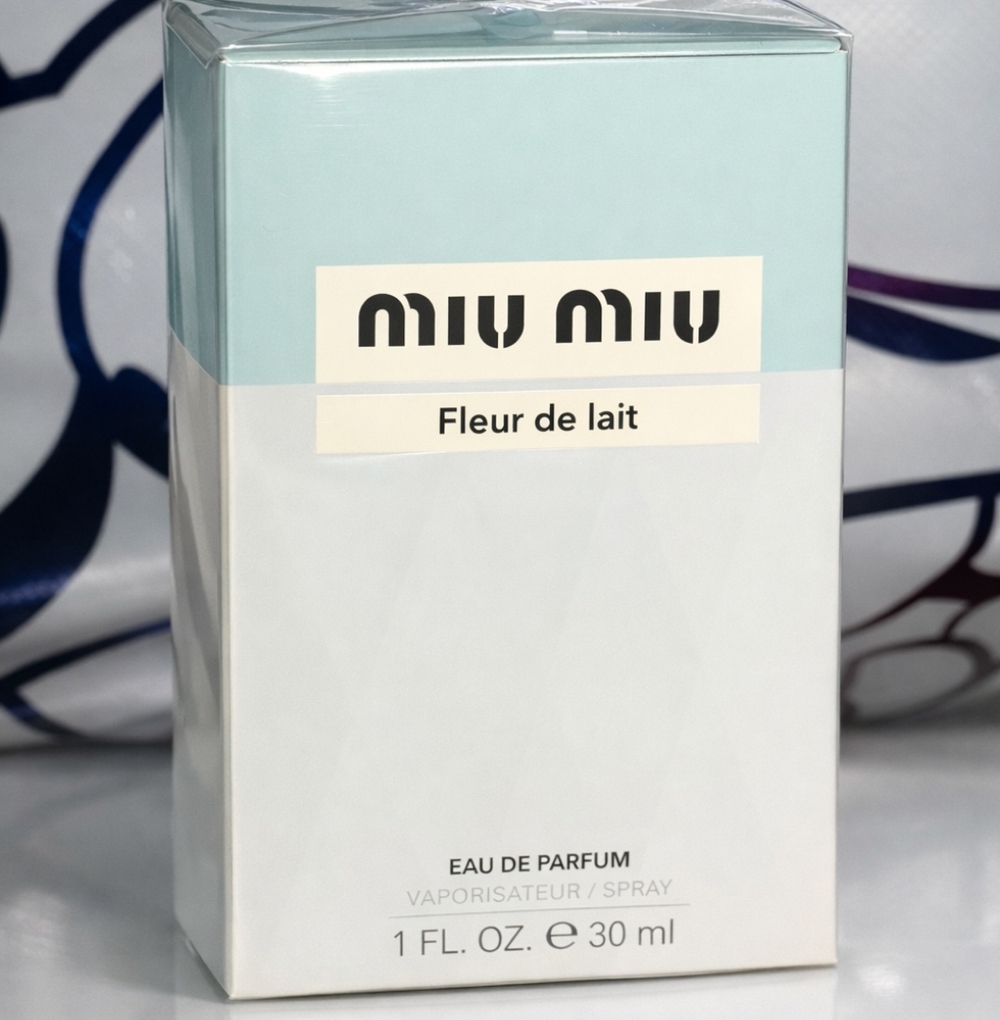 Miu Miu Fleur de Lait White and Light Blue Box